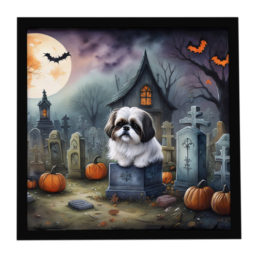 Caroline's Treasures Shih Tzu Dogs Framed Metal Wall Art 8 x 8 Inch