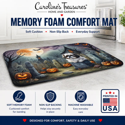 Caroline's Treasures Shih Tzu Dogs Memory Foam Mat 19x27