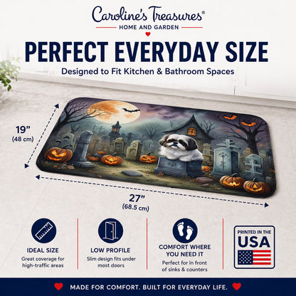 Caroline's Treasures Shih Tzu Dogs Memory Foam Mat 19x27