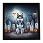 Caroline's Treasures Siberian Husky Dogs Framed Metal Wall Art 8 x 8 Inch