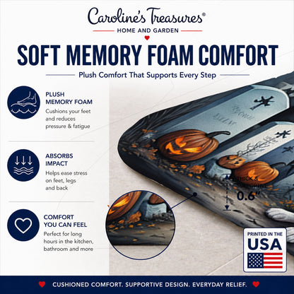 Caroline's Treasures Siberian Husky Dogs Memory Foam Mat 19x27