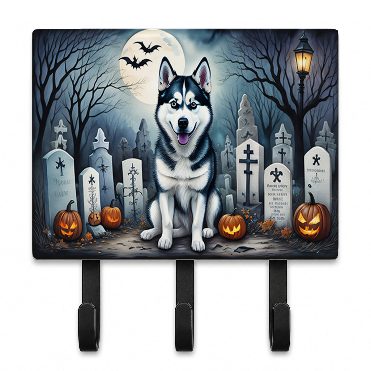 Caroline's Treasures Siberian Husky Dogs Ceramic Triple Wall Hook