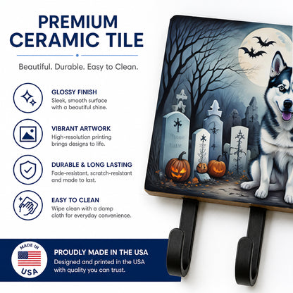 Caroline's Treasures Siberian Husky Dogs Ceramic Triple Wall Hook