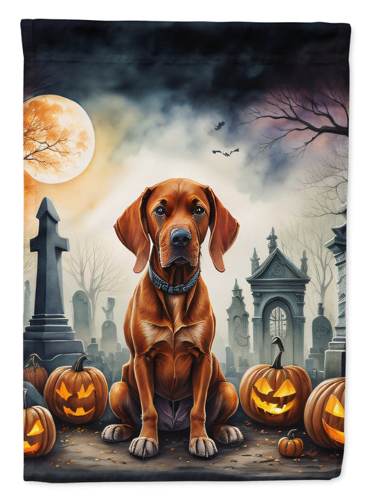 Caroline's Treasures DAC2056CHF Vizsla Spooky Halloween House Flag Large Porch Sleeve Pole Decorative Outside Yard Banner Artwork Wall Hanging, Polyester, House Size, Multicolor