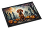 Caroline's Treasures DAC2056MAT Vizsla Spooky Halloween Doormat 18x27 Front Door Mat Indoor Outdoor Rugs for Entryway, Non Slip Washable Low Pile, 18H X 27W