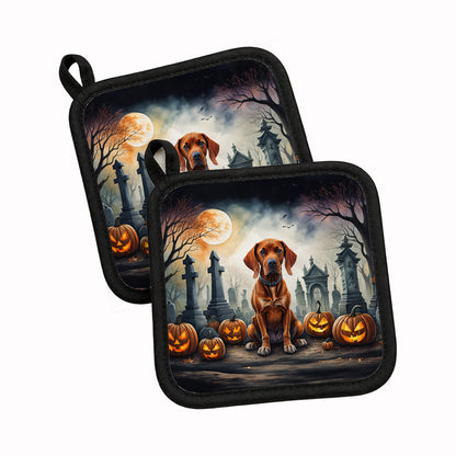 Caroline's Treasures Vizsla Dogs Set of 2 Kitchen Pot Holders