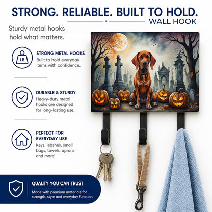Caroline's Treasures Vizsla Dogs Halloween Ceramic Triple Wall Hook