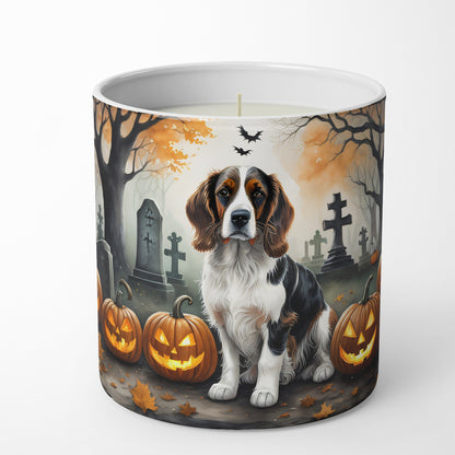 Caroline's Treasures DAC2057CDL Welsh Springer Spaniel Spooky Halloween Decorative Soy Candle Nature Soy Wax Essential Oil Home Decor Ideal for Bedroom Kitchen Bath Office Gift, 10 oz