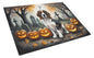 Caroline's Treasures DAC2057LCB Welsh Springer Spaniel Spooky Halloween Glass Cutting Board Large Decorative Tempered Glass Kitchen Cutting and Serving Board Large Size Chopping Board