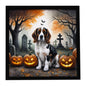 Caroline's Treasures Welsh Springer Spaniel Dogs Framed Metal Wall Art 8x8