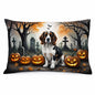 Caroline's Treasures DAC2057PILLOWCASE Welsh Springer Spaniel Spooky Halloween Fabric Standard Pillowcase Lightweight Super Soft Easy Care Decorative Artwork Pillowcase, Standard
