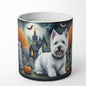 Caroline's Treasures DAC2058CDL Westie Spooky Halloween Decorative Soy Candle Nature Soy Wax Essential Oil Home Decor Ideal for Bedroom Kitchen Bath Office Gift, 10 oz