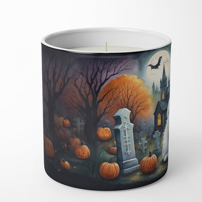 Caroline's Treasures DAC2058CDL Westie Spooky Halloween Decorative Soy Candle Nature Soy Wax Essential Oil Home Decor Ideal for Bedroom Kitchen Bath Office Gift, 10 oz