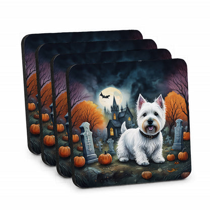 Caroline's Treasures Westie Terrier Dogs Drink Coasters Set of 4