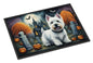 Caroline's Treasures DAC2058JMAT Westie Spooky Halloween Indoor or Outdoor Mat 24x36 Front Door Mat Indoor Outdoor Rugs for Entryway, Non Slip Washable Low Pile, 24H X 36W