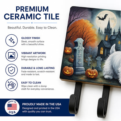 Caroline's Treasures Westie Dogs Ceramic Triple Wall Hook