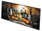 Caroline's Treasures Yellow Labrador Retriever Spooky Halloween Runner Mat 28x58 Front Door Mat Indoor Outdoor Rugs for Entryway Hallway Foyer Non Slip Washable Wide Doormat