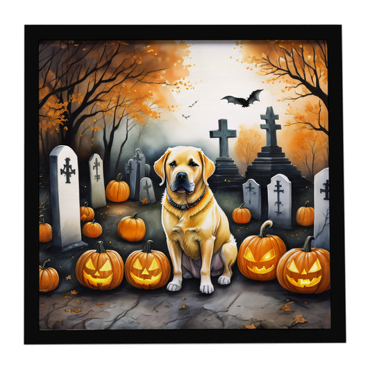 Caroline's Treasures Labrador Retriever Dogs Framed Metal Wall Art 8x8 In