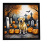 Caroline's Treasures Labrador Retriever Dogs Framed Metal Wall Art 8x8 In