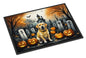Caroline's Treasures DAC2060MAT Yellow Labrador Retriever Spooky Halloween Doormat 18x27 Front Door Mat Indoor Outdoor Rugs for Entryway, Non Slip Washable Low Pile, 18H X 27W