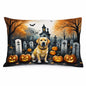 Caroline's Treasures DAC2060PILLOWCASE Yellow Labrador Retriever Spooky Halloween Fabric Standard Pillowcase Lightweight Super Soft Easy Care Decorative Artwork Pillowcase, Standard