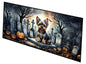 Caroline's Treasures Yorkshire Terrier Spooky Halloween Runner Mat 28x58 Front Door Mat Indoor Outdoor Rugs for Entryway Hallway Foyer Non Slip Washable Wide Doormat