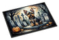 Caroline's Treasures DAC2061JMAT Yorkshire Terrier Spooky Halloween Indoor or Outdoor Mat 24x36 Front Door Mat Indoor Outdoor Rugs for Entryway, Non Slip Washable Low Pile, 24H X 36W