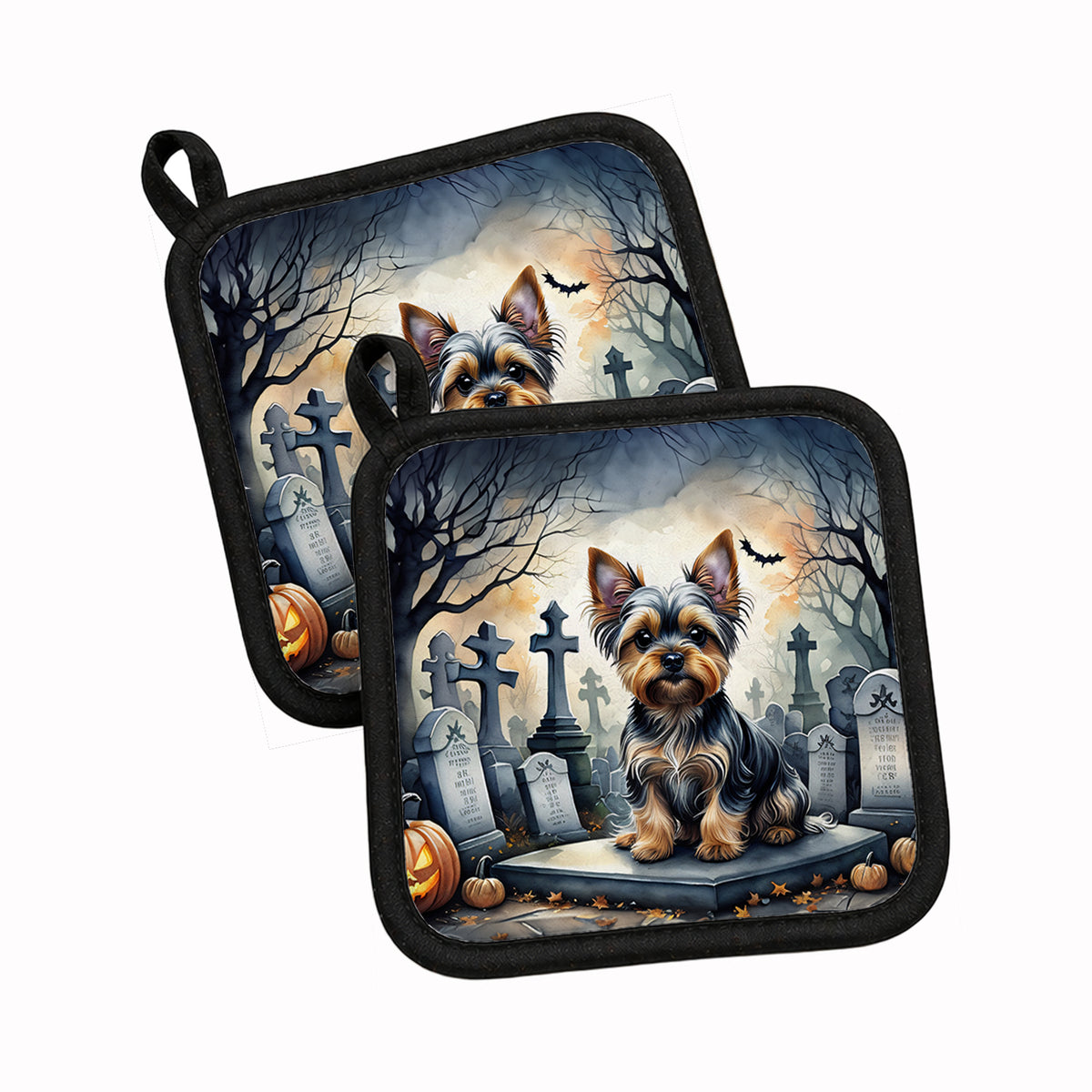 Caroline's Treasures Yorkshire Terrier Dogs Set of 2 Kitchen Pot Holders