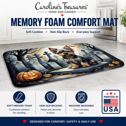 Caroline's Treasures Yorkshire Terrier Dogs Memory Foam Mat 19x27