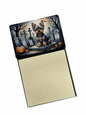 Caroline's Treasures Yorkshire Terrier Spooky Halloween Sticky Note Holder Refillable Dispenser Self-Sticky Note Pads, Memo Pads Blank Desk Accessories
