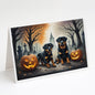 Caroline's Treasures DAC2062GCA7P Rottweiler Spooky Halloween Greeting Cards and Envelopes Pack of 8 Blank Cards with Envelopes Whimsical A7 Size 5x7 Blank Greeting Cards