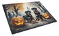 Caroline's Treasures DAC2062LCB Rottweiler Spooky Halloween Glass Cutting Board Large Decorative Tempered Glass Kitchen Cutting and Serving Board Large Size Chopping Board