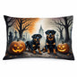 Caroline's Treasures DAC2062PILLOWCASE Rottweiler Spooky Halloween Fabric Standard Pillowcase Lightweight Super Soft Easy Care Decorative Artwork Pillowcase, Standard