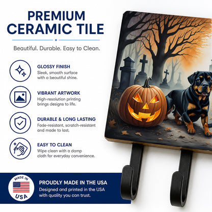 Caroline's Treasures Rottweiler Dogs Halloween Ceramic Triple Wall Hook
