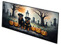 Caroline's Treasures Rottweiler Spooky Halloween Runner Mat 28x58 Front Door Mat Indoor Outdoor Rugs for Entryway Hallway Foyer Non Slip Washable Wide Doormat