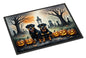 Caroline's Treasures DAC2063JMAT Rottweiler Spooky Halloween Indoor or Outdoor Mat 24x36 Front Door Mat Indoor Outdoor Rugs for Entryway, Non Slip Washable Low Pile, 24H X 36W