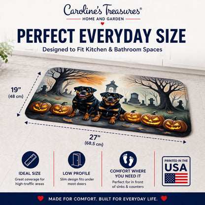Caroline's Treasures Rottweiler Dogs Memory Foam Mat 19x27