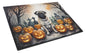 Caroline's Treasures DAC2064LCB Fawn Pug Spooky Halloween Glass Cutting Board Large Decorative Tempered Glass Kitchen Cutting and Serving Board Large Size Chopping Board