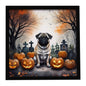 Caroline's Treasures Pug Dogs Framed Metal Wall Art 8 x 8 Inch