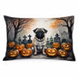 Caroline's Treasures DAC2064PILLOWCASE Fawn Pug Spooky Halloween Fabric Standard Pillowcase Lightweight Super Soft Easy Care Decorative Artwork Pillowcase, Standard