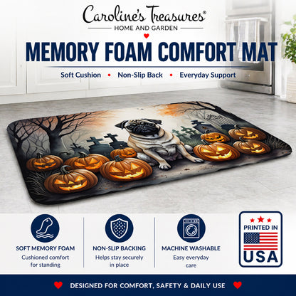 Caroline's Treasures Pug Dogs Memory Foam Mat 19x27