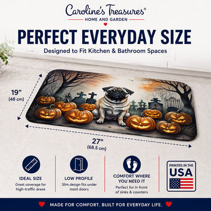 Caroline's Treasures Pug Dogs Memory Foam Mat 19x27
