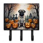 Caroline's Treasures Pug Dogs Halloween Ceramic Triple Wall Hook