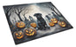 Caroline's Treasures DAC2065LCB Black Pug Spooky Halloween Glass Cutting Board Large Decorative Tempered Glass Kitchen Cutting and Serving Board Large Size Chopping Board