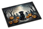 Caroline's Treasures DAC2065MAT Black Pug Spooky Halloween Doormat 18x27 Front Door Mat Indoor Outdoor Rugs for Entryway, Non Slip Washable Low Pile, 18H X 27W