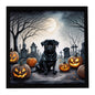 Caroline's Treasures Pug Dogs Framed Metal Wall Art 8 x 8 Inch