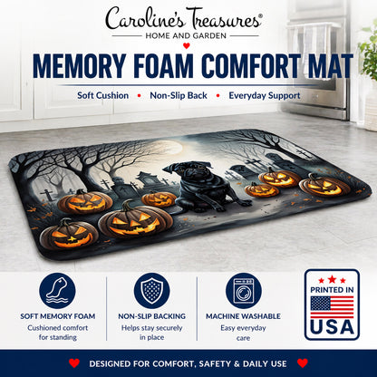 Caroline's Treasures Pug Dogs Memory Foam Mat 19x27