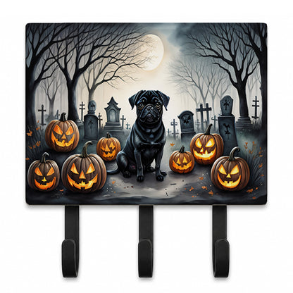 Caroline's Treasures Pug Dogs Halloween Ceramic Triple Wall Hook