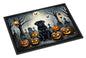 Caroline's Treasures DAC2066JMAT Black Pug Spooky Halloween Indoor or Outdoor Mat 24x36 Front Door Mat Indoor Outdoor Rugs for Entryway, Non Slip Washable Low Pile, 24H X 36W