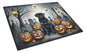 Caroline's Treasures DAC2066LCB Black Pug Spooky Halloween Glass Cutting Board Large Decorative Tempered Glass Kitchen Cutting and Serving Board Large Size Chopping Board